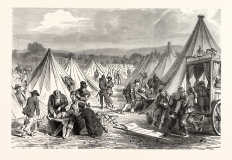 Franco-Prussian War: MacMahon captured camp at Reichshofen will be set up as hospital for wounded