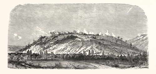 Franco-Prussian War: The north side of Mont d'Avron during the bombardment by the Germans on 27