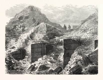 Franco-Prussian War: A part of the ramparts before Paris after the bombing, France