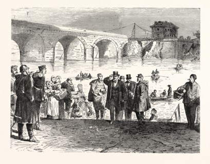 Franco-Prussian War: Jules Favre lands during the first week of the Armistice at the bridge of