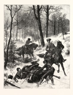 Franco-Prussian War: Raid on a hussar patrol near Maimenon at the end of December, France