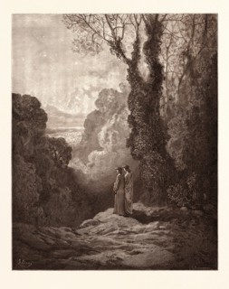 THE THRESHOLD OF PURGATORY, BY Gustave Doré.  Dore, 1832 - 1883, French. Engraving for the