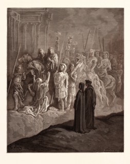 THE ROMAN WIDOW AND THE EMPEROR TRAJAN, BY Gustave Doré. Gustave Dore, 1832 - 1883, French.