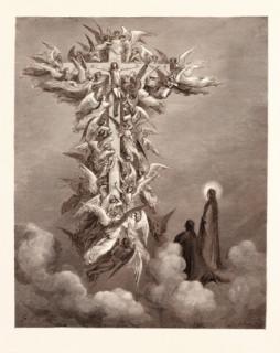 THE VISION OF THE CROSS, BY Gustave Doré. Gustave Dore, 1832 - 1883, French. Engraving for the