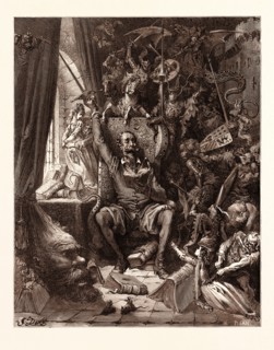 DON QUIXOTE IN HIS LIBRARY, BY Gustave Doré. Gustave Dore, 1832 - 1883, French. 1870, Art, Artist,