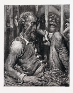 THE ENCHANTMENT OF DON QUIXOTE, BY Gustave Doré. Dore, 1832 - 1883, French. Engraving for Don
