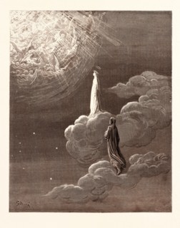 BEATRICE AND DANTE RISING TO THE FIFTH HEAVEN, BY Gustave Doré. Dore, 1832 - 1883, French.
