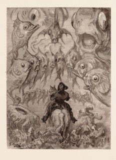 A SUBMARINE WORLD, BY Gustave Doré. Dore, 1832 - 1883, French. Engraving for The adventures of