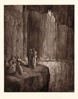 THE SPIRITS OF THE ENVIOUS, BY Gustave Doré. Dore, 1832 - 1883, French. Engraving for the