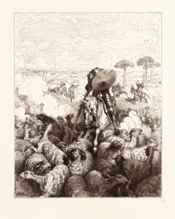 THE VALIANT CHARGE, BY GUSTAVE DORE