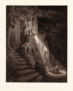 THE DWELLING OF THE OGRE, BY GUSTAVE DORE