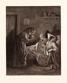 THE OLD WOMAN AND HER SERVANTS, BY GUSTAVE DORE