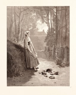 THE MILKMAID AND THE MILK-PAIL, BY GUSTAVE DORE