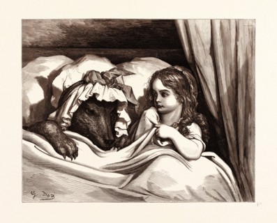 THE DISGUISED WOLF, BY GUSTAVE DORE