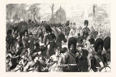 FRANCO-PRUSSIAN WAR: THE DEPARTURE OF THE GRENADIERS GUARD FROM PARIS 1870