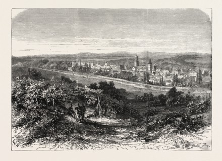 FRANCO-PRUSSIAN WAR: VIEW OF THE CITY OF WISSEMBOURG IN ALSACE 1870