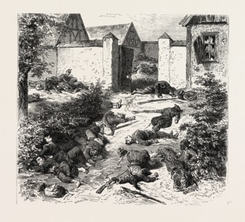 FRANCO-PRUSSIAN WAR: ENTRY OF THE CASTLE OF SCHAFFENBOURG, ON THE GEISBERG AFTER THE BATTLE OF 4