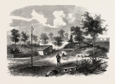FRANCO-PRUSSIAN WAR: GLACIS OF THE FORTRESS OF TOUL AFTER THE SURRENDER 1870