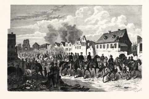 FRANCO-PRUSSIAN WAR: GENERAL WERDER IN STRASBOURG, September 30 1870