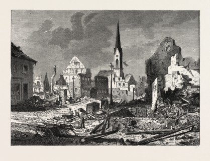 FRANCO-PRUSSIAN WAR: MAIN STREET  KEHL 1870