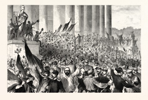 FRANCO-PRUSSIAN WAR: GAMBETTA PROCLAIM THE REPUBLIC, PARIS, SEPTEMBER 4 1870