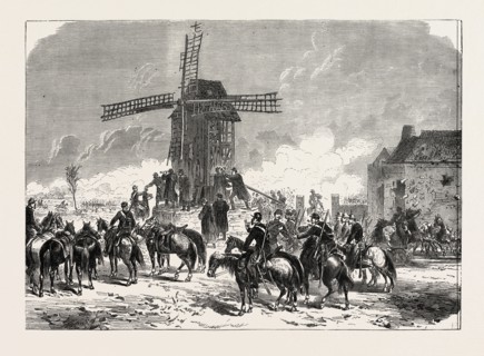 FRANCO-PRUSSIAN WAR: GENERAL FAIDHERBE AT MOULIN DE TOUT-VENT DURING THE BATTLE OF SAINT-QUENTIN,