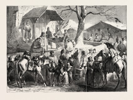 FRANCO-PRUSSIAN WAR: THE FRENCH ON THE ROAD FROM NEURENBURG TO BERNE OR BERN, February 5 1870