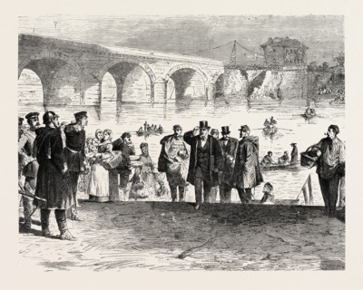 FRANCO-PRUSSIAN WAR: JULES FAVRE landing in PONT DE SEVRES DURING THE FIRST WEEK OF THE ARMISTICE