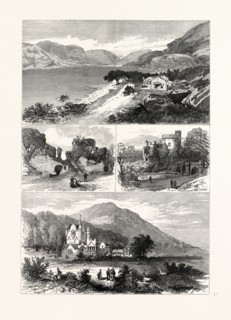 THE BRITISH ASSOCIATION AT GLASGOW: EXCURSIONS IN THE NEIGHBOURHOOD, UK. ROTHESAY CASTLE.