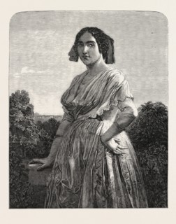 "ROMAN COUNTRY GIRL." FROM A PAINTING BY RIEDEL