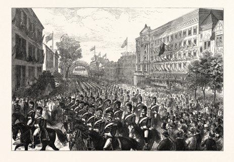 THE CENTENNIAL CELEBRATION OF AMERICAN INDEPENDENCE: THE FOURTH OF JULY AT PHILADELPHIA: THE
