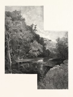 DUNDAS VALLEY, CANADA, NINETEENTH CENTURY ENGRAVING