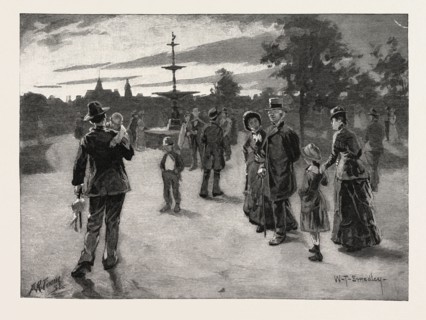 VICTORIA PARK, LONDON, CANADA, NINETEENTH CENTURY ENGRAVING