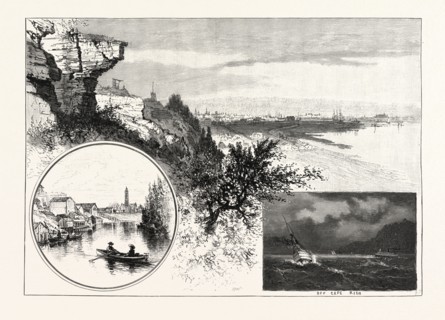 OWEN SOUND, CANADA, NINETEENTH CENTURY ENGRAVING