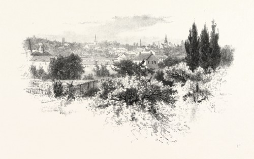 A GLIMPSE OF PORT HOPE, CANADA, NINETEENTH CENTURY ENGRAVING