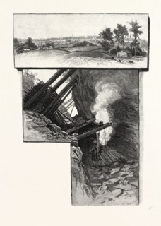 CENTRAL ONTARIO, MADOC, AND IRON ORE MINES, CANADA, NINETEENTH CENTURY ENGRAVING