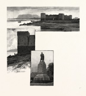 ,SOUTH EASTERN QUEBEC, CHAMBLY, THE OLD FORT, AND CHAMBLY RAPIDS (TOP); BASTION OF FORT (CENTRE);