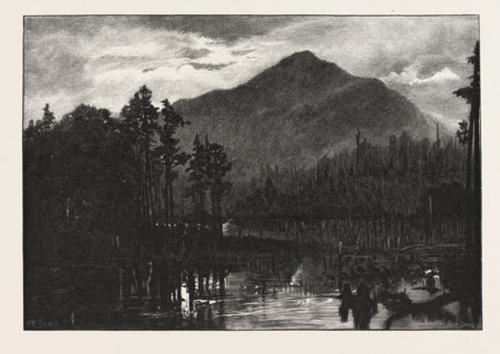 MOUNT ORFORD, CANADA, NINETEENTH CENTURY ENGRAVING