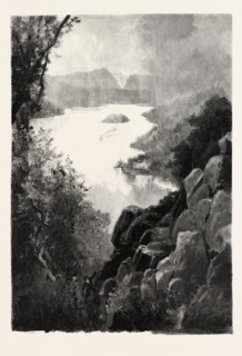 LAKE MEMPHREMAGOG, FROM OWL'S HEAD, CANADA, NINETEENTH CENTURY ENGRAVING