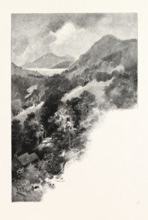 SOUTH EASTERN QUEBEC, LAKE MASSAWIPPI AND VALLEY, CANADA, NINETEENTH CENTURY ENGRAVING