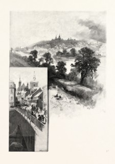 SOUTH EASTERN QUEBEC, SHERBROOKE (RIGHT), COMMERCIAL STREET (LEFT), CANADA, NINETEENTH CENTURY