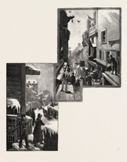 QUEBEC, MOUNTAIN HILL, FROM TOP OF BREAK-NECK STAIRS (LEFT); LITTLE CHAMPLAIN STREET, FROM HEAD OF