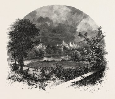 OTTAWA, A GLIMPSE OF THE CAPITAL, CANADA, NINETEENTH CENTURY ENGRAVING