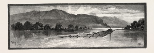 The Upper Ottawa River, CANADA, NINETEENTH CENTURY ENGRAVING