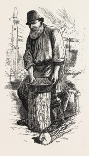 Men of the Bush, the cook, Sketches from life, by Frank H. Schell, CANADA, NINETEENTH CENTURY