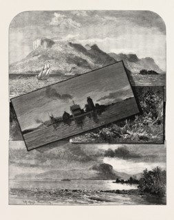 THE UPPER LAKES, THUNDER BAY, CANADA, NINETEENTH CENTURY ENGRAVING