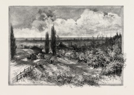 TORONTO, FROM KINGSTON ROAD, CANADA, NINETEENTH CENTURY ENGRAVING
