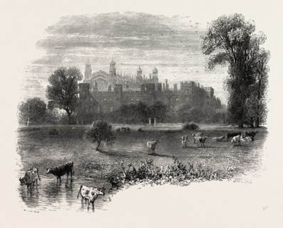 Eton College, from the River, UK, britain, british, europe, united kingdom, great britain, european