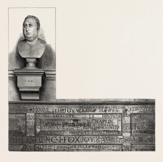Eton, Bust of Fox in the Upper School, UK, britain, british, europe, united kingdom, great britain,