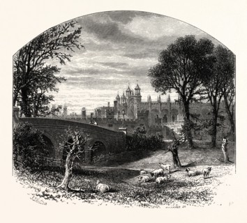 Eton, from the Slough Road, UK, britain, british, europe, united kingdom, great britain, european